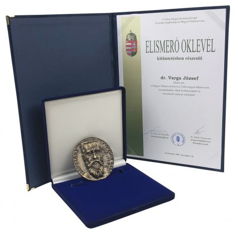 RECOGNITION DIPLOMA DR. FOR JÓZSEF VARGA