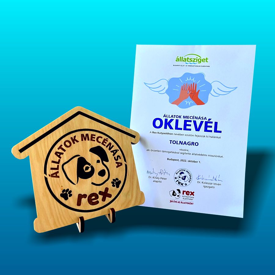 Patron of Animals 2022. Diploma